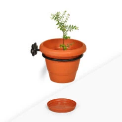 Wall Mounted Flower Pot Holder With Pot