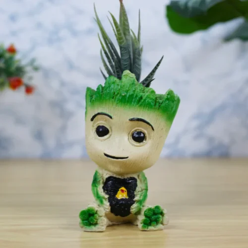Baby Groot With Chick Resin Pot