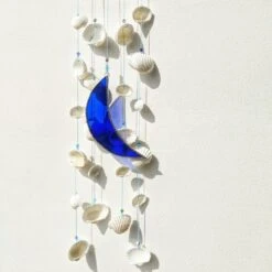 Moon Shell Stained Glass Windchime 8 Moon Shell Stained Glass Windchime -Plant Life Decor Shop 1 924c3acb 94fa 4fbf 9fd8 aec0a01a7ecc