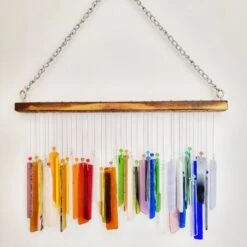 Large Rainbow Stained Glass WindChime 7 Large Rainbow Stained Glass WindChime -Plant Life Decor Shop 1 9a55b49e 93ac 44cf 9956 e40fc2fa80d5