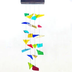 Rainbow Stained Glass Windchime