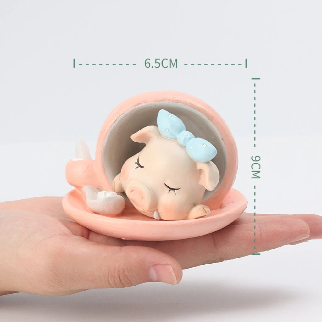 Miniature Baby Pig With Bow Sleeping In Tent Decor 5 Miniature Baby Pig With Bow Sleeping In Tent Decor - Image 5