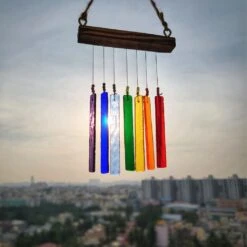 Chakra Chime Stained Glass WindChime