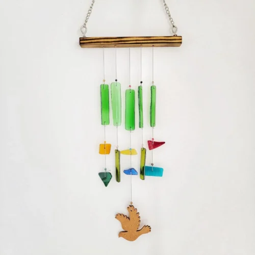 Upcycled Birdie Windchime Hanging