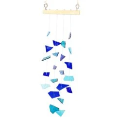Upcycled Glass Windchime -Plant Life Decor Shop 2 pp
