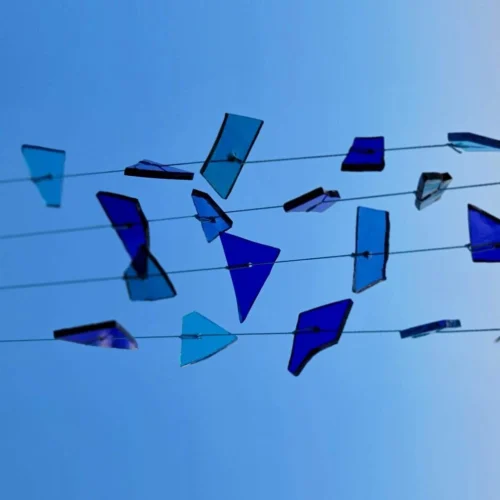 Upcycled Glass Windchime 8 Upcycled Glass Windchime -Plant Life Decor Shop 2 wc2