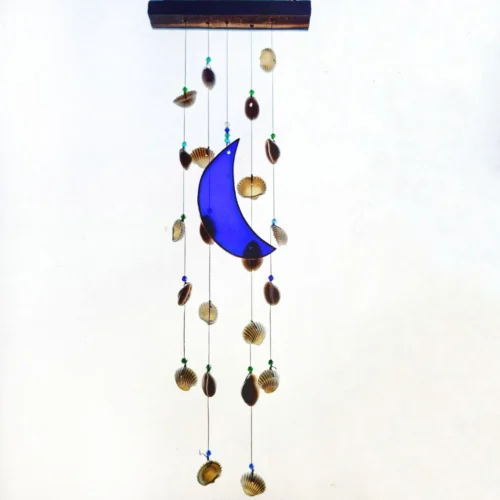 Moon Shell Stained Glass Windchime -Plant Life Decor Shop 3 1e6bf9ea ac87 4196 8e2f a374b773ab33