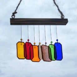 Geometric Stained Glass WindChime -Plant Life Decor Shop 3 345a8af4 7be1 4475 be44 73a6937ab73a