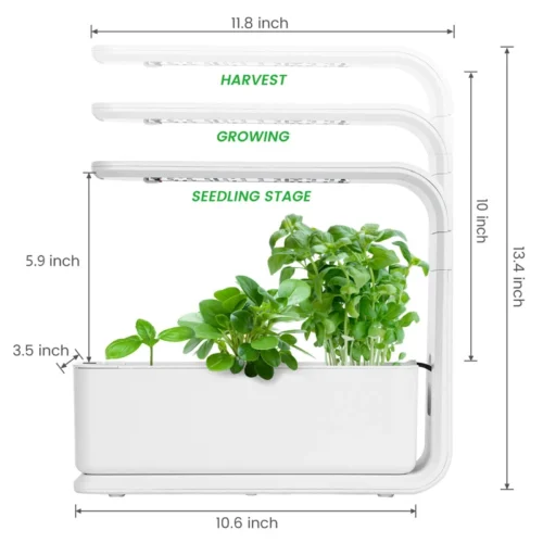 Smart Garden-Indoor Hydroponic Growing Kit -3 Pods -Plant Life Decor Shop 3podswhite height 2