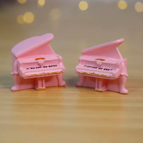 Miniature Pink Piano ( Set Of 6) Decor