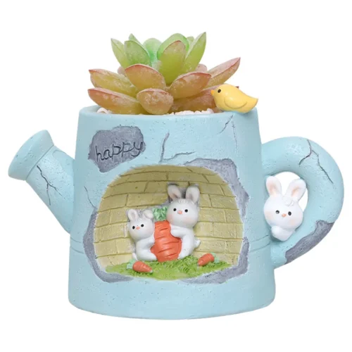 Water Can With Rabbits Resin Succulent Pot 9 Water Can With Rabbits Resin Succulent Pot -Plant Life Decor Shop 41 38f3e262 d96a 40af 9a60 54e21cea8082