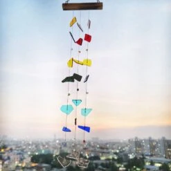 Satrangi Stained Glass Windchime