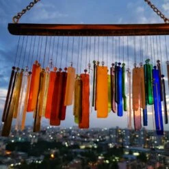 Large Rainbow Stained Glass WindChime 6 Large Rainbow Stained Glass WindChime -Plant Life Decor Shop 4 f3187b01 5d43 4a64 94f8 2ee198fc6a18