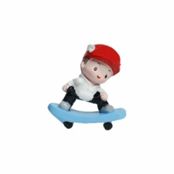 Miniature Boy On Skateboard Decor