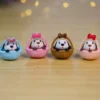Miniature Pup In Basket (set Of 4) Decor