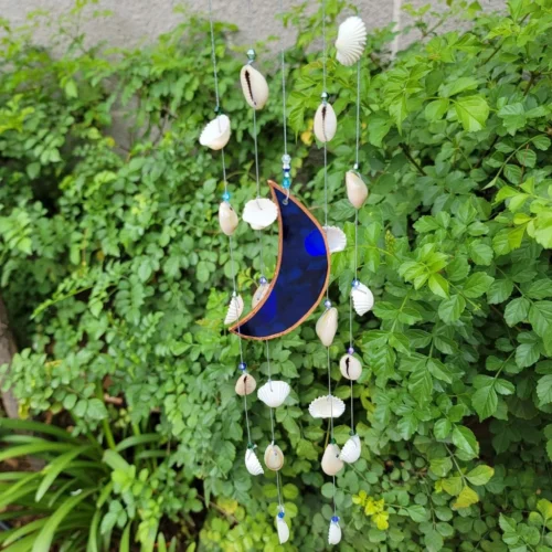 Moon Shell Stained Glass Windchime -Plant Life Decor Shop 5 f7fdc4aa 2c2b 4acb 8030 9d39548df157