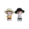 Miniature Love Couple With Hat Decor (Set Of 2) Decor