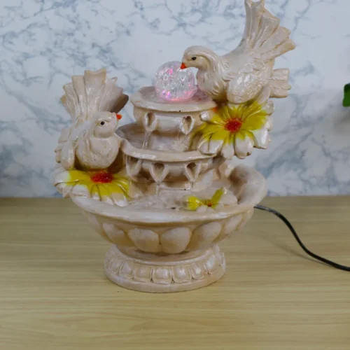 Resin Dove Fountain With Motor Decor