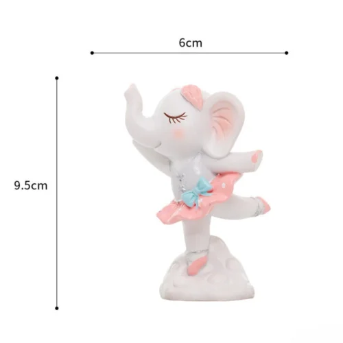 Miniature Dancing Baby Elephant – Cute Ballet Pose Resin Figurine -Plant Life Decor Shop 8 a50a3903 669c 42bf 807b 2b6651beea22