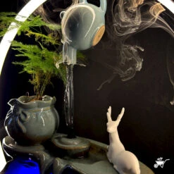 A Drop Of Doe Water Fountain LED Decor Zen Garden -Plant Life Decor Shop A Drop Of Doe 4