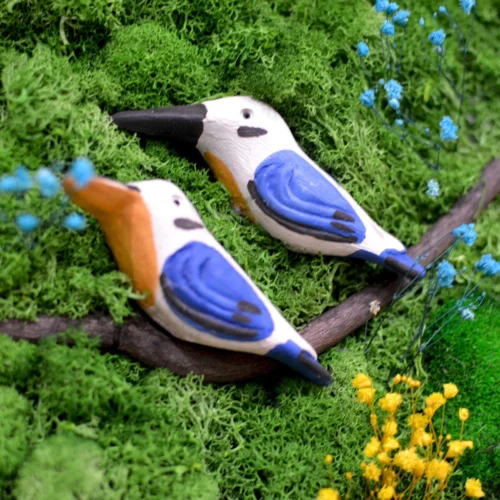 A Sapphire Tangle Preserved Moss Frame With Dark Wood 8 A Sapphire Tangle Preserved Moss Frame With Dark Wood -Plant Life Decor Shop A Sapphire Tangle 2