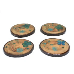 A Celestial Dazzle Dried Flower Coaster -Plant Life Decor Shop A celestial dazzle 4