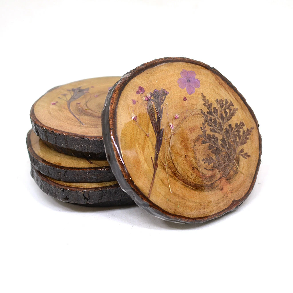 A Subtle Melody Dried Flower Coaster 1 A Subtle Melody Dried Flower Coaster