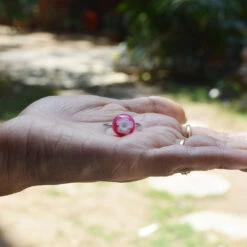 Aromatic Morganite Real Dried Flower Ring -Plant Life Decor Shop Aromatic Morganite 3