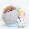 Astronaut Sloth Resin Succulent Pot