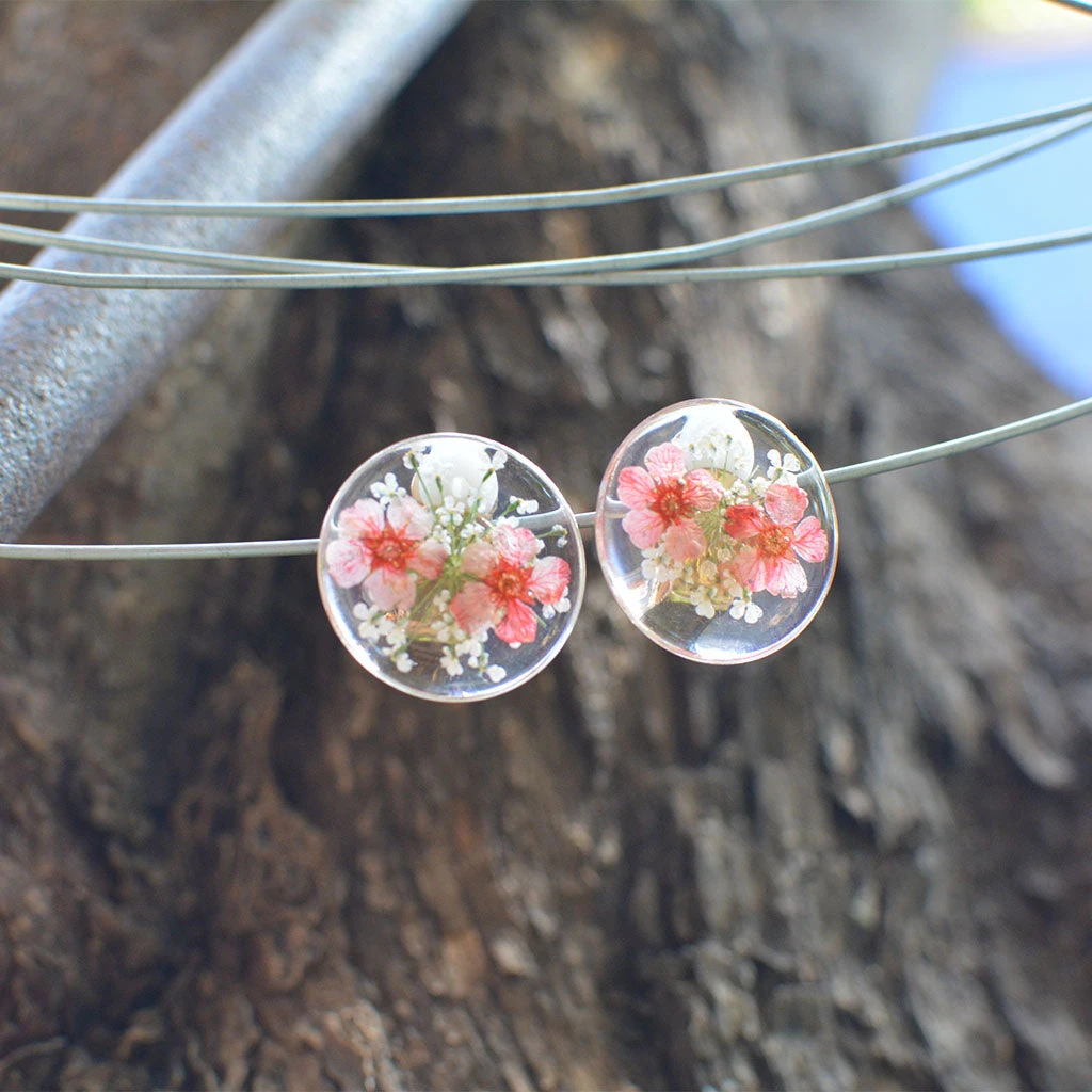 Blooming Stars Real Dried Flower Earrings 1 Blooming Stars Real Dried Flower Earrings