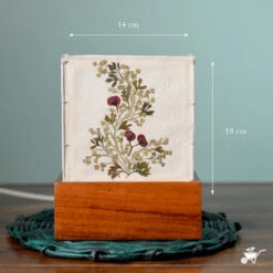 Botanical Motif Pressed Flower Lampshade -Plant Life Decor Shop Botanic Motif 3