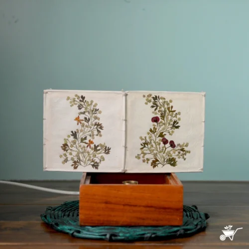 Botanical Motif Pressed Flower Lampshade -Plant Life Decor Shop Botanic Motif 4