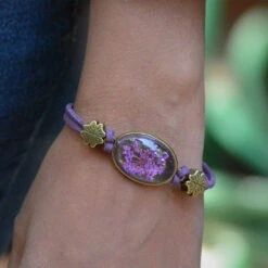 Charmed Cameo Real Dried Flower Bracelet -Plant Life Decor Shop Charmed Cameo 1