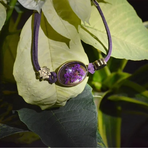 Charmed Cameo Real Dried Flower Bracelet -Plant Life Decor Shop Charmed Cameo 3