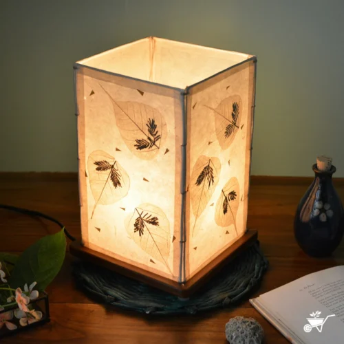 Charmingly Singular Pressed Flower Lampshade