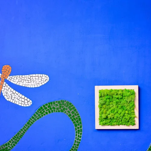 Classic Green Preserved Moss Frame With Light Wood 6 Classic Green Preserved Moss Frame With Light Wood -Plant Life Decor Shop Classic green moss frame 2