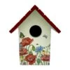 Floral Meadows With Poppies Bird House Decor