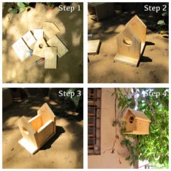 Bird Nest House - DIY Kit -Plant Life Decor Shop DIY birdnest 01