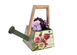 Watering Can Shaped Wooden Pot -Plant Life Decor Shop DSC 5753