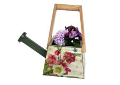Watering Can Shaped Wooden Pot