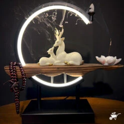 A Deer's Serenity LED Decor Incense Burner Zen Garden