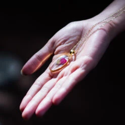 A Delicate Rosette Real Dried Flower Necklace -Plant Life Decor Shop Delicate Rosette 3