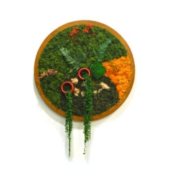 Earth & Ember Preserved Moss Frame With Light Wood -Plant Life Decor Shop Earth and Ember 1