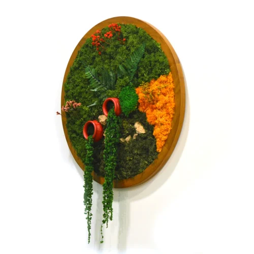 Earth & Ember Preserved Moss Frame With Light Wood 10 Earth & Ember Preserved Moss Frame With Light Wood -Plant Life Decor Shop Earth and Ember 3