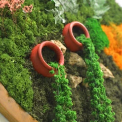 Earth & Ember Preserved Moss Frame With Light Wood -Plant Life Decor Shop Earth and Ember 4