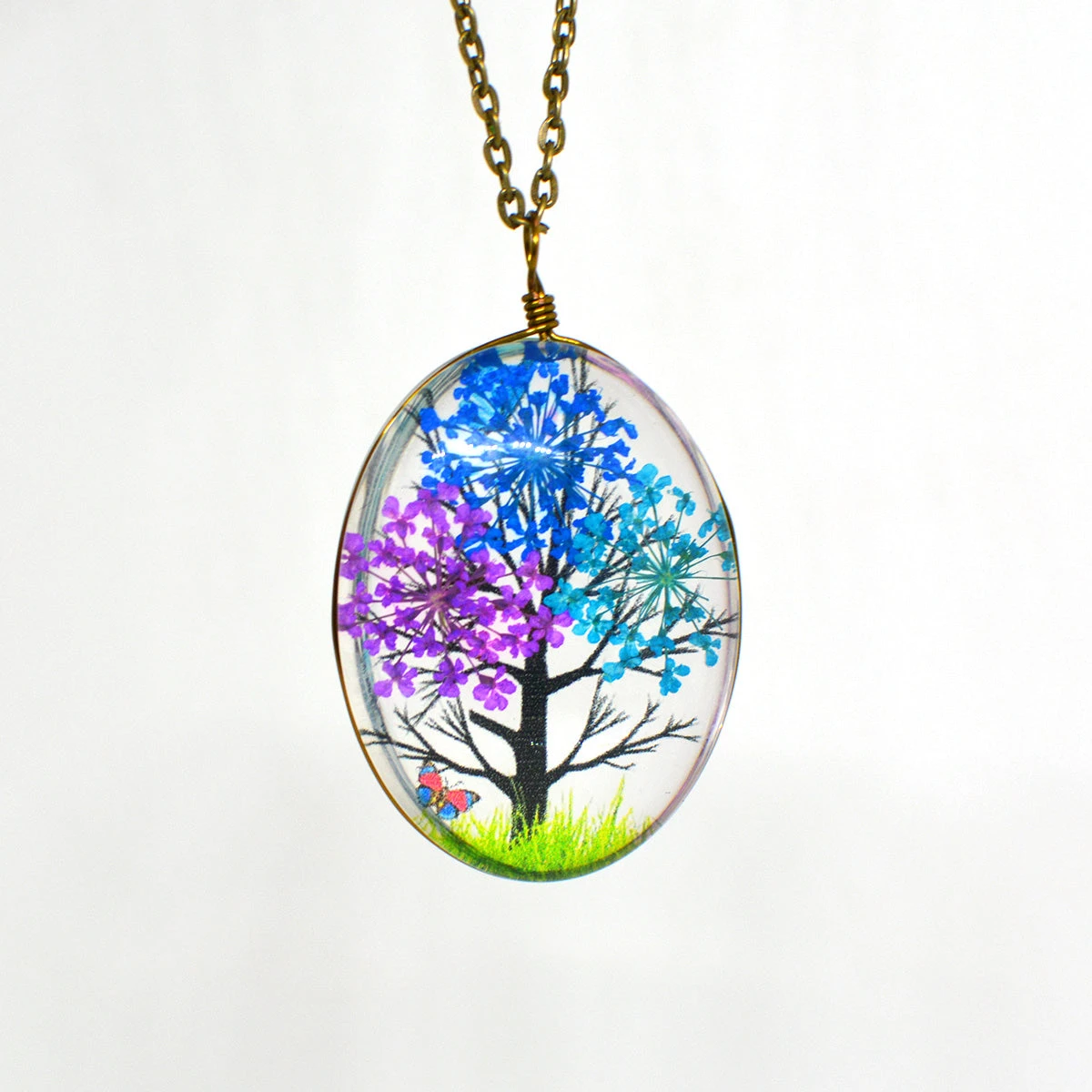 Eternal Spring Real Dried Flower Necklace 4 Eternal Spring Real Dried Flower Necklace - Image 4