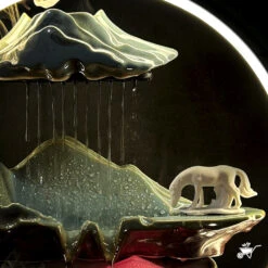 Ethereal Streams Horse Water Fountain LED Decor Zen Garden -Plant Life Decor Shop Ethereal Streams Horse Fountain 3