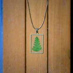 Felicitous Fern Real Dried Flower Necklace -Plant Life Decor Shop Felicitous Fern 3