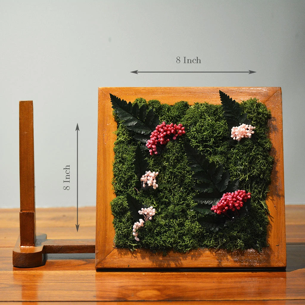 Fern Furor Tabletop Preserved Preserved Moss Frame With Stand 3 Fern Furor Tabletop Preserved Preserved Moss Frame With Stand - Image 3