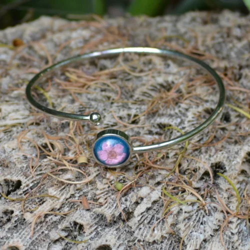 Florid Elegance Real Dried Flower Bracelet
